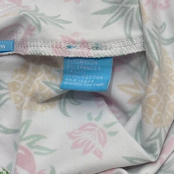 NWT J. Mclaughlin Avila Pineapple Palms Mid Rise Tassle Detail Shorts Size Small